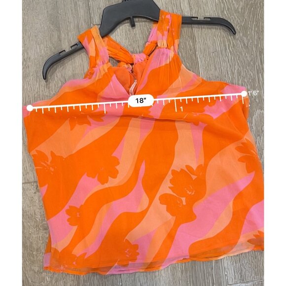 Ramy Brook Skylar Floral twisted halter top blouse size XS - Picture 7 of 9